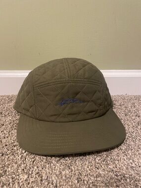 NWT Pistil Emment Men’s Olive Green Quilt Pattern Cap